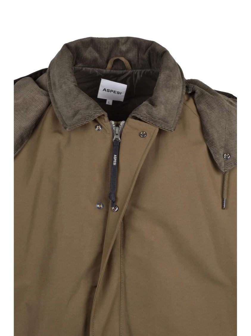 Aspesi Aspesi Hibiki Parka With Detachable Hood And Quilted Interior