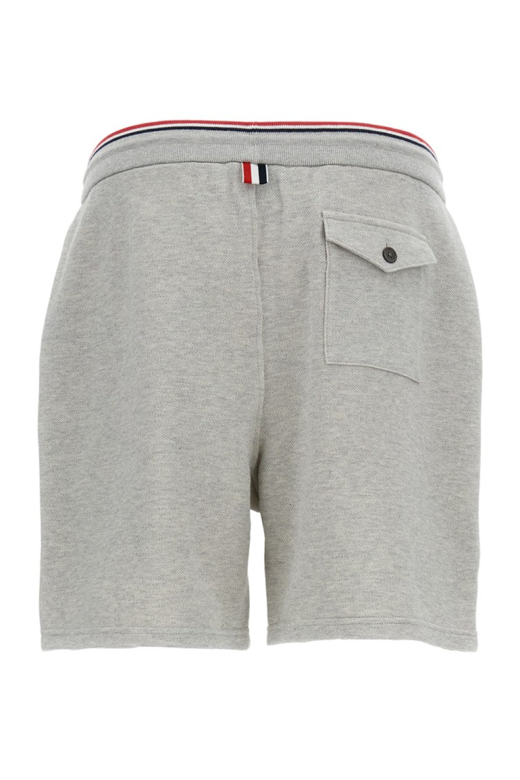 Thom Browne Tailored Grey Shorts With Minimalist Design