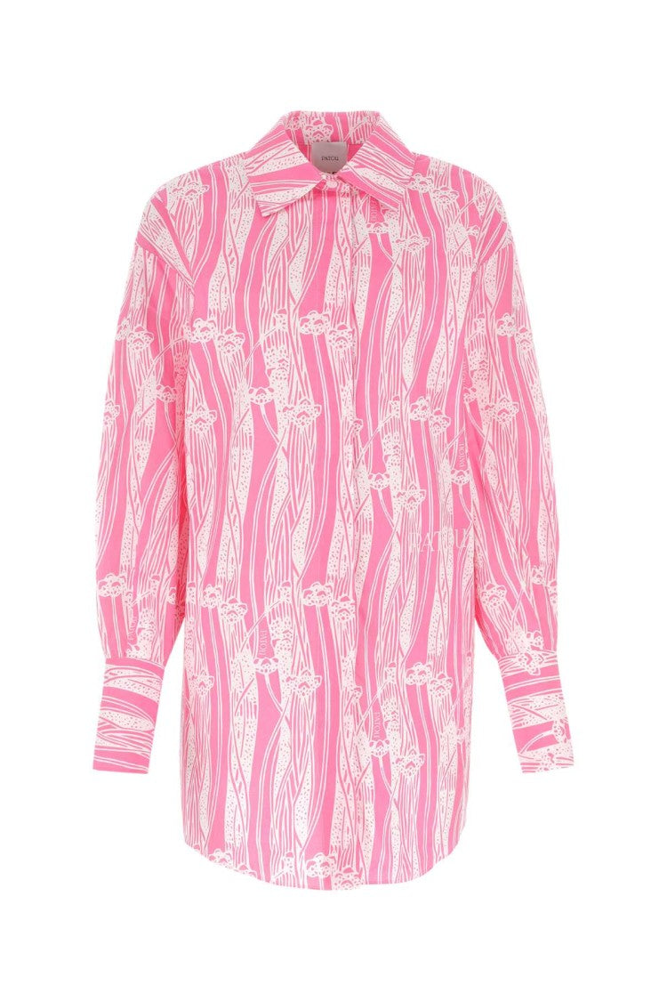 Patou Printed Poplin Chemisier Dress