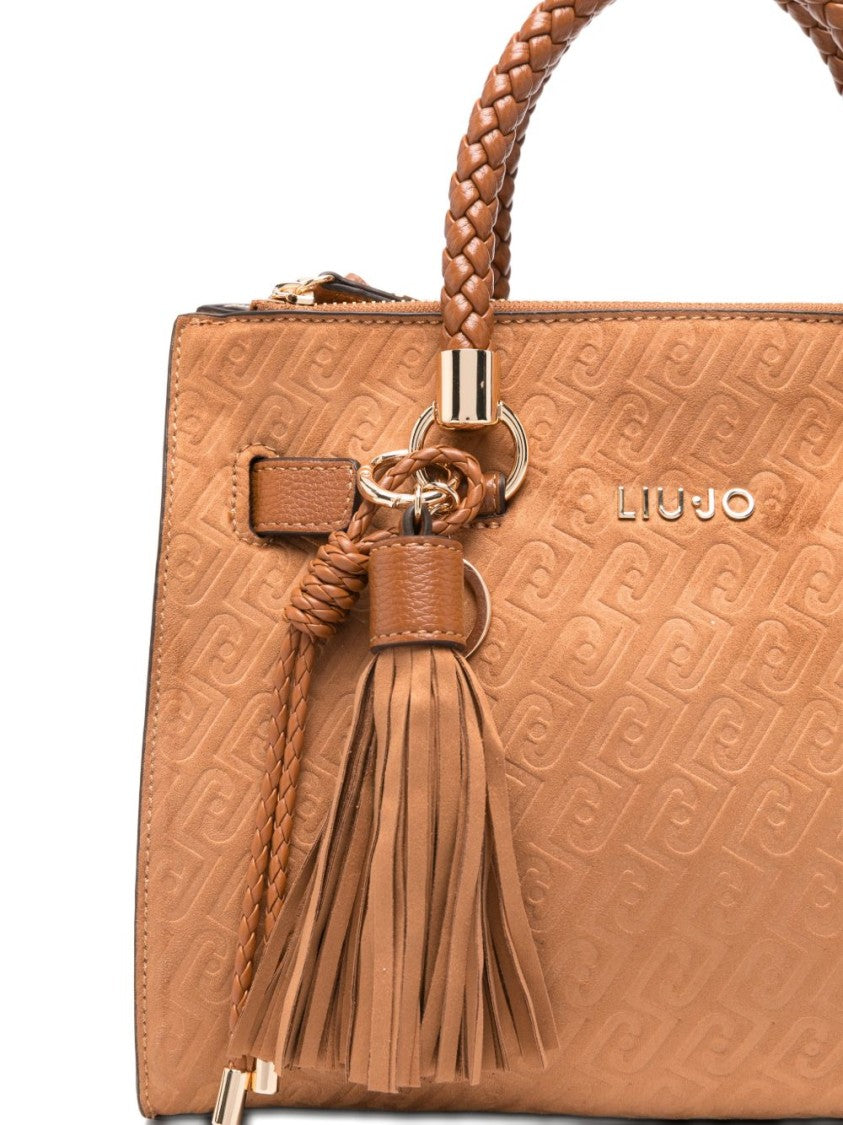 Liu Jo Structured Textured Handbag With Braided Handles