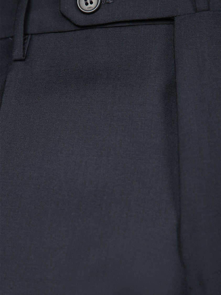 Incotex Slim Fit Tailored Blue Trousers