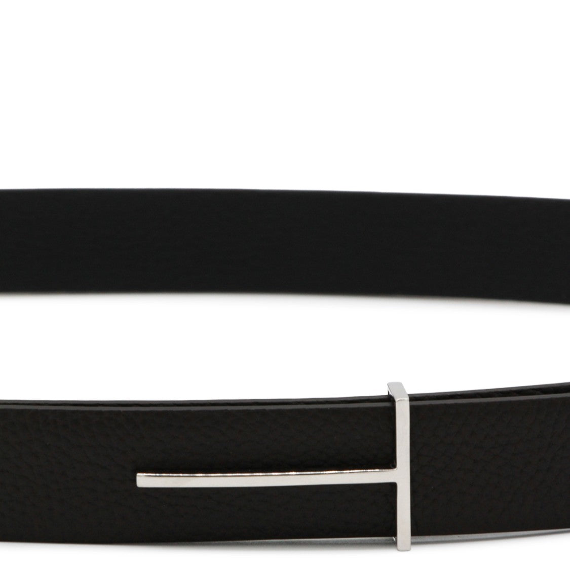 Tom Ford Brown Leather Reversible Belt