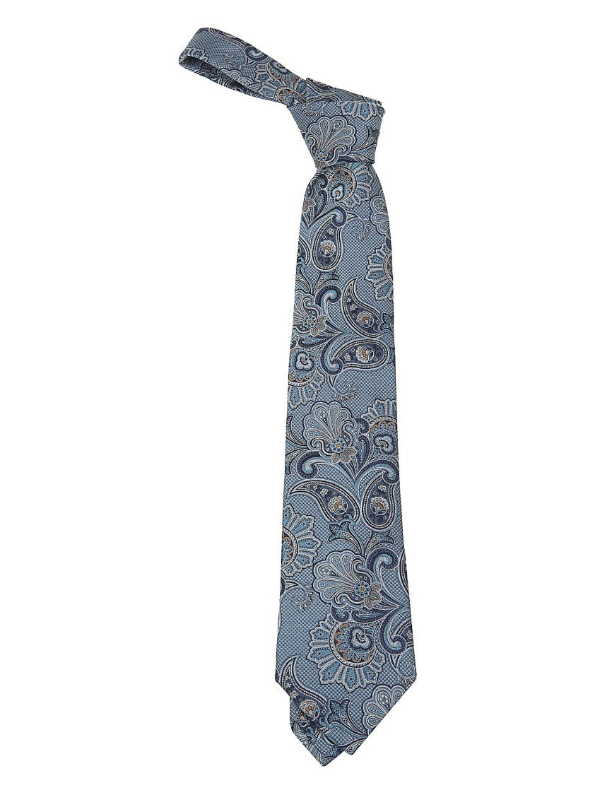 Etro Intricate Floral Paisley Silk Jacquard Tie