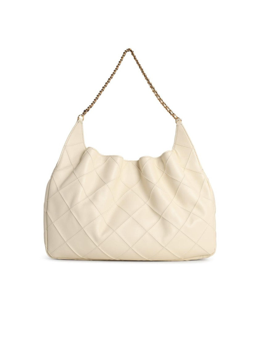 Tory Burch 'Shopping Fleming Grande' Light Cream Nappa Leather Bag