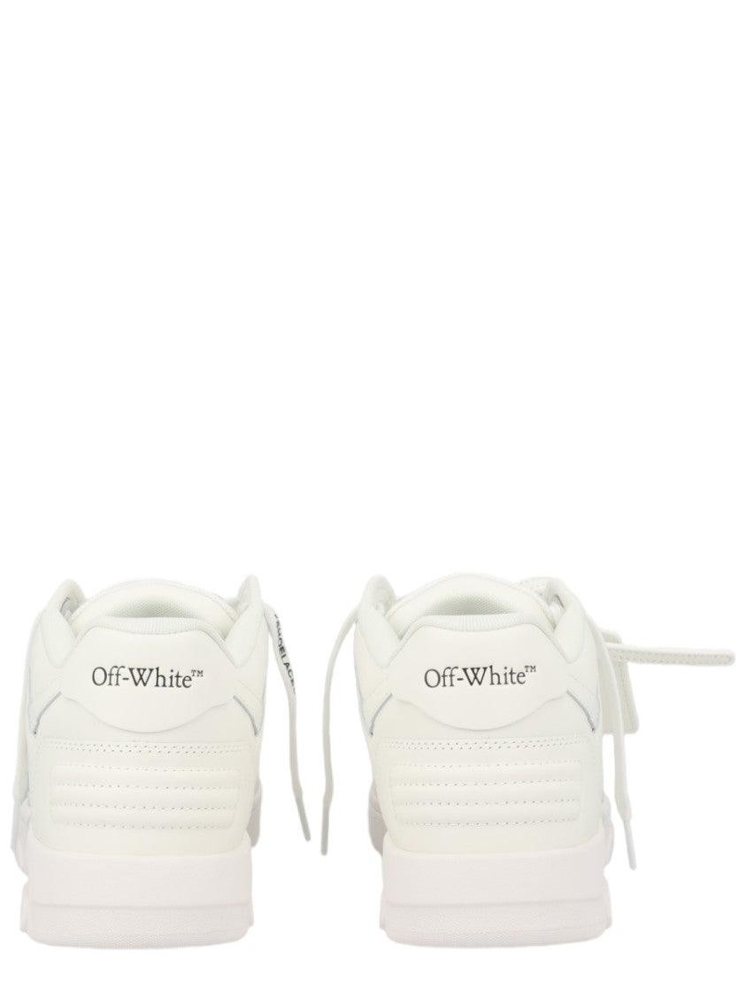 Off-White White Low-Top Perforated Leather Sneakers
