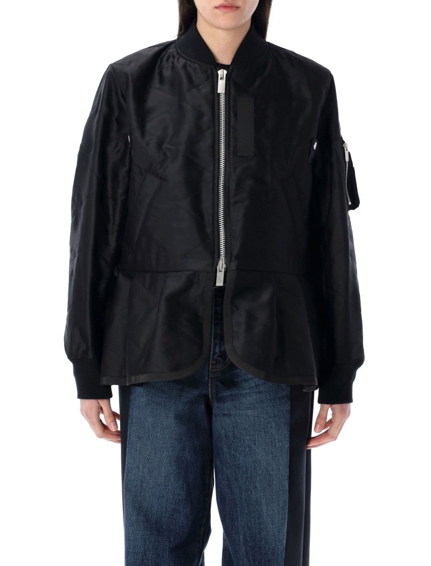 Sacai Quilted Satin Blouson