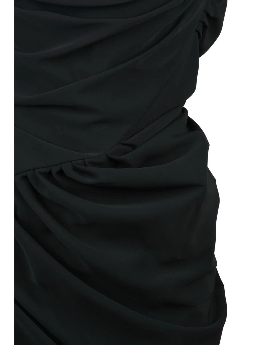 Vivienne Westwood Pointed Corset Mini Dress With Asymmetric Silhouette