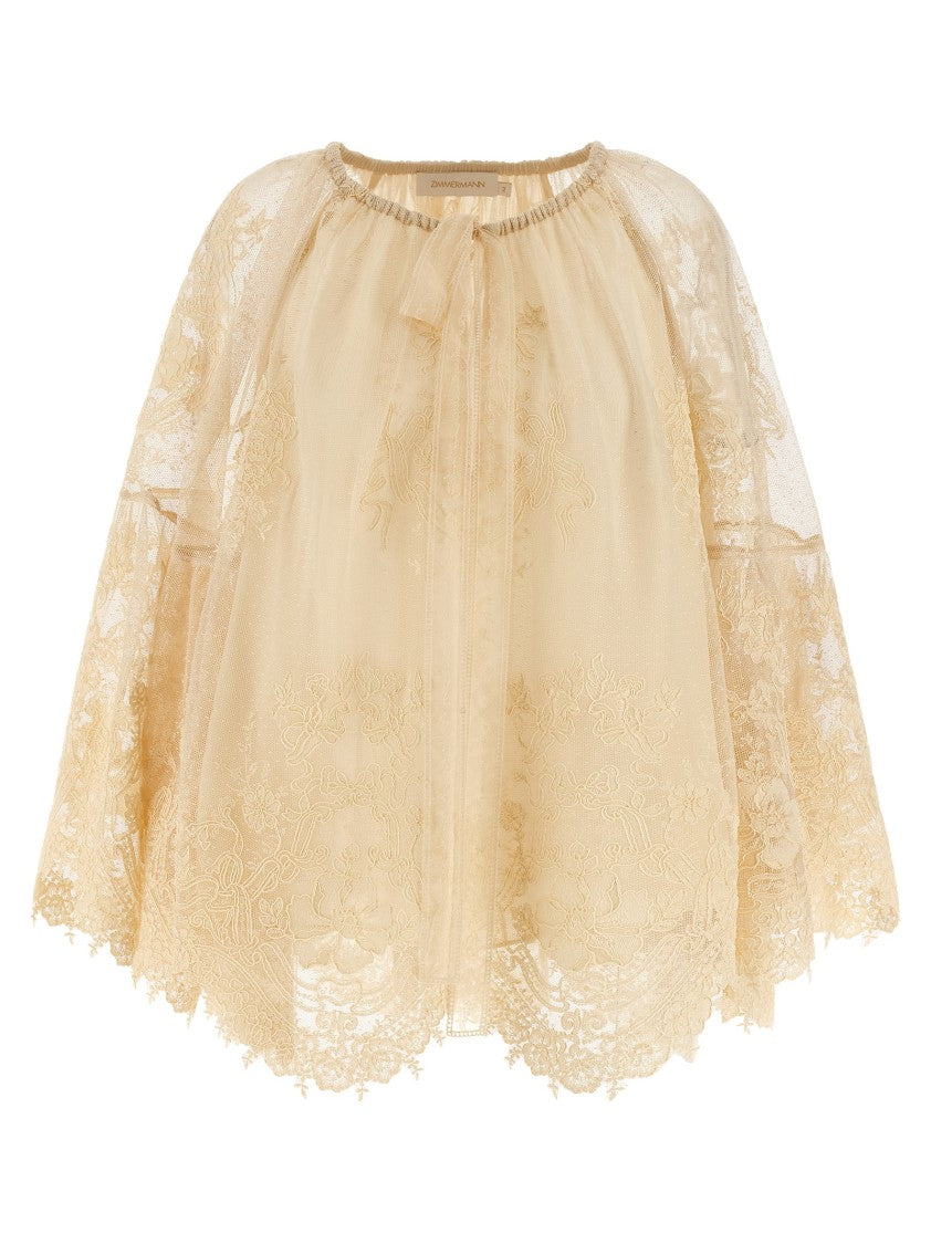 Zimmermann 'Hypnotic Tiered Lace' Blouse