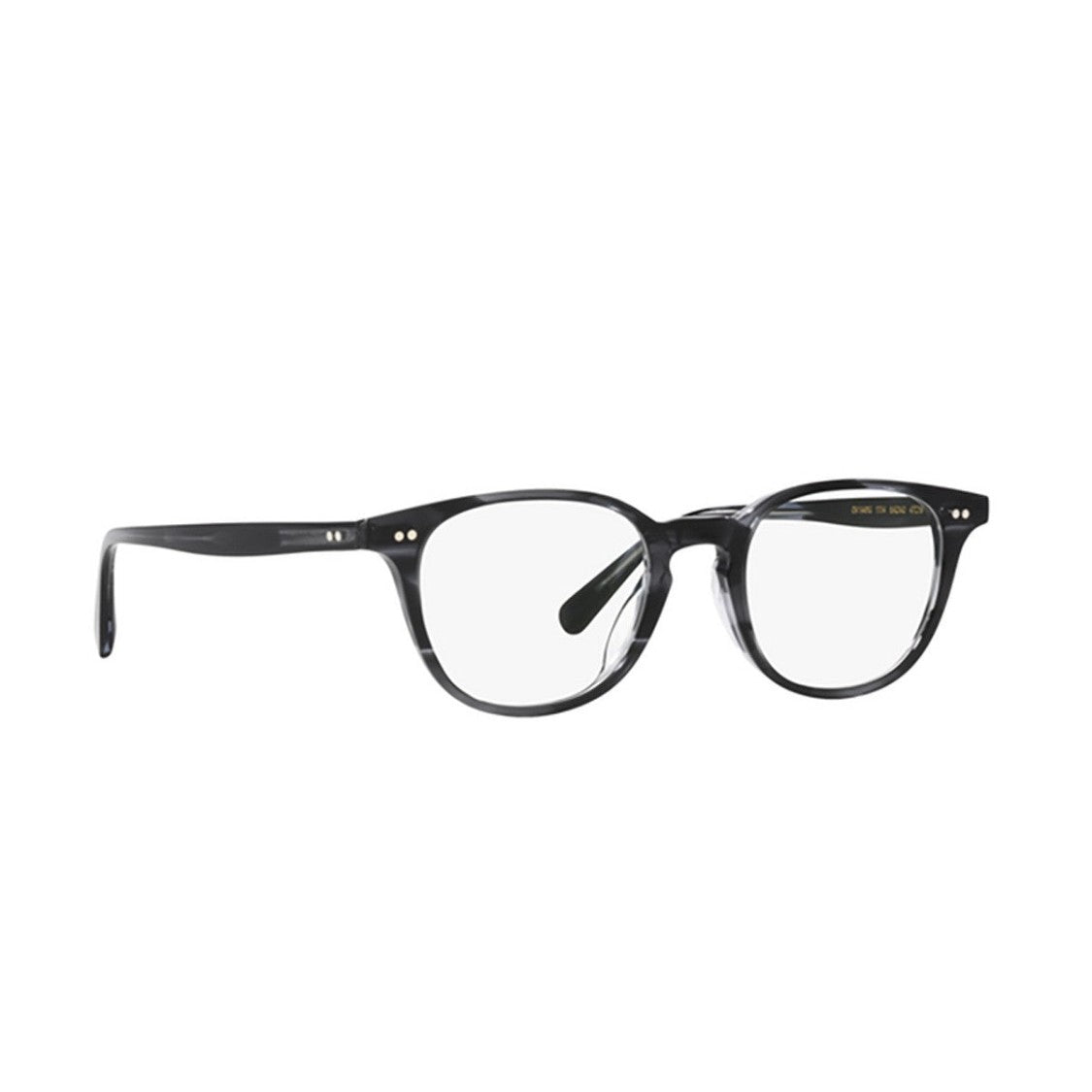 Oliver Peoples Dark Grey Sadao Acetate Square Eyeglasses