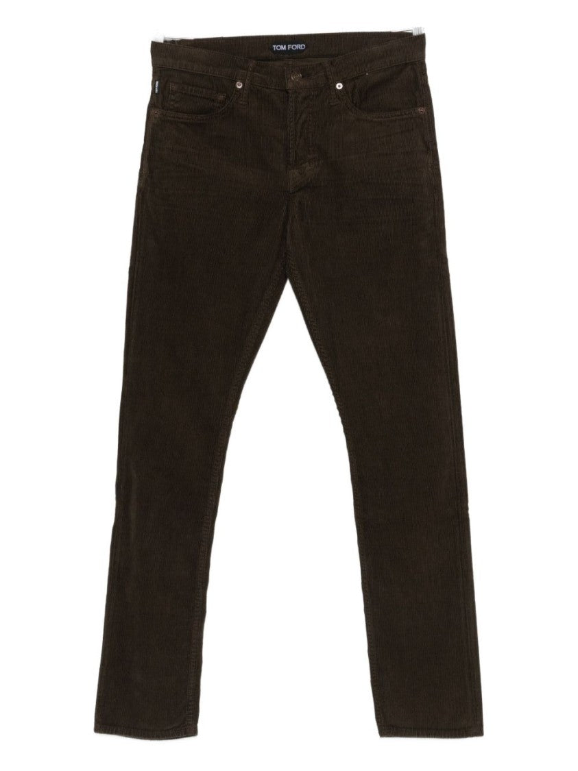 Tom Ford Tailored Olive Green Corduroy Jeans