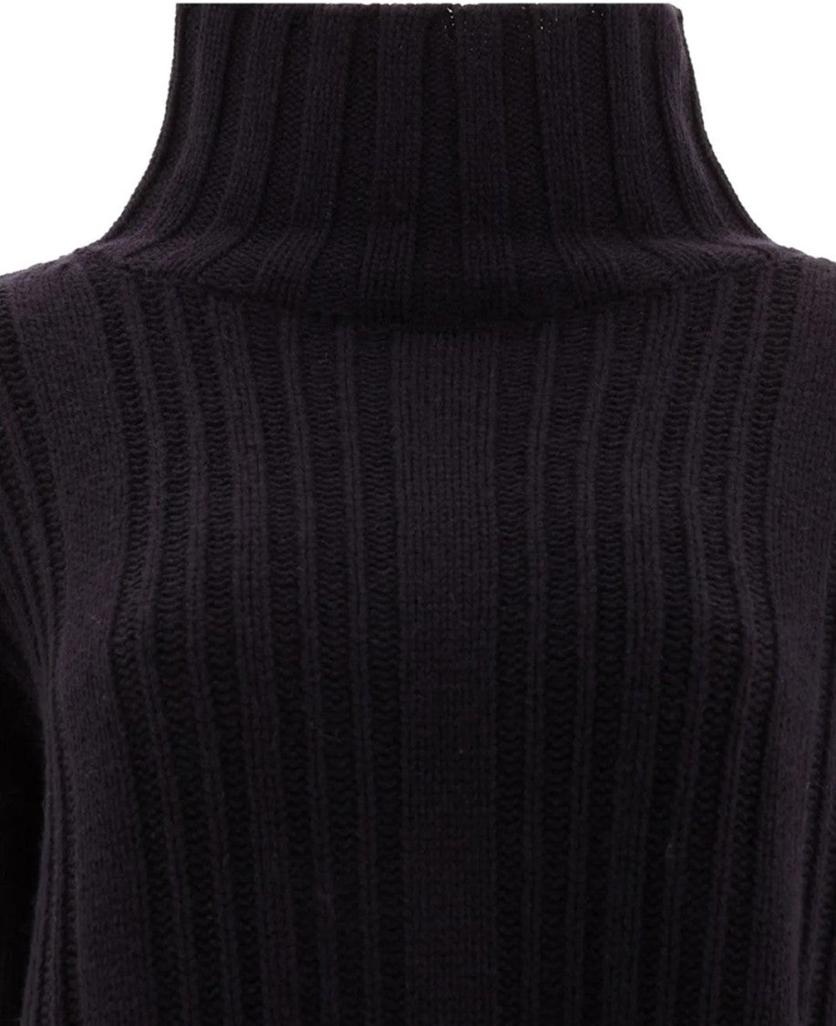 Max Mara Ribbed Knit Turtleneck Sweater