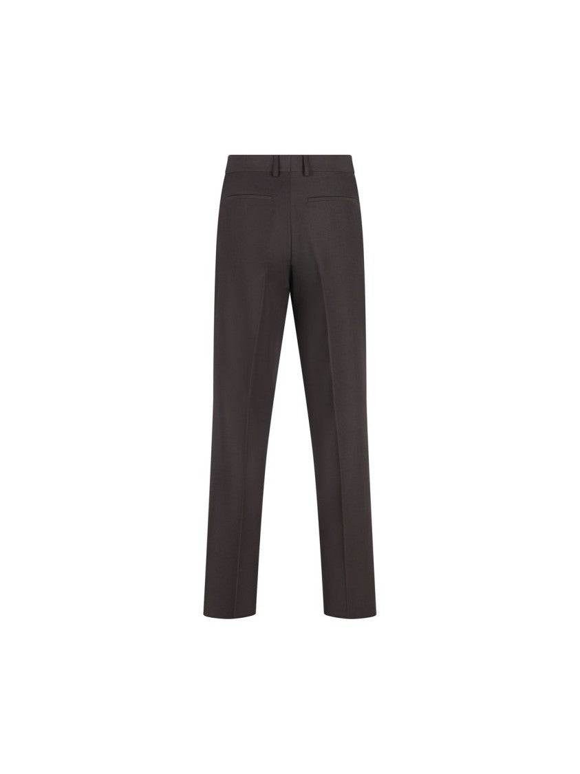 Fendi Wool-Blend Pants – Black