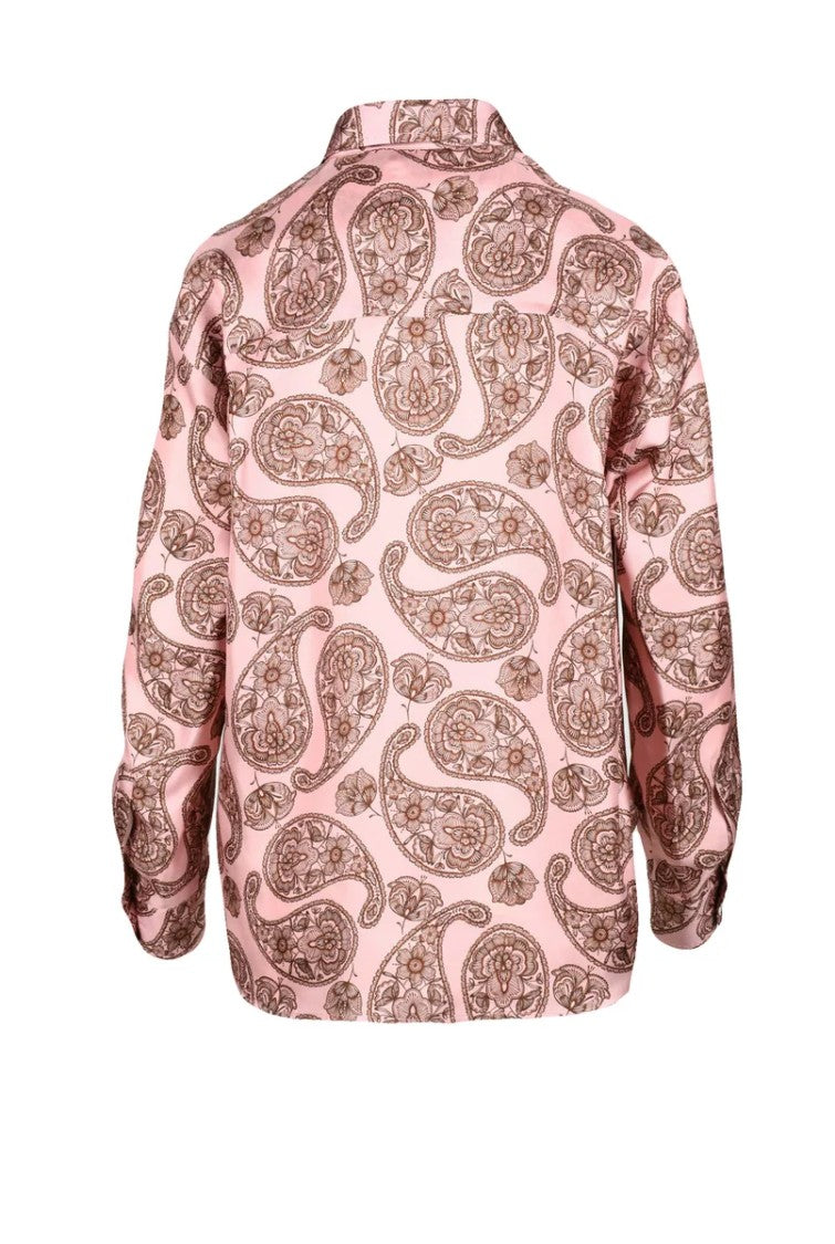 Trame Auree Silk Shirt - Pink