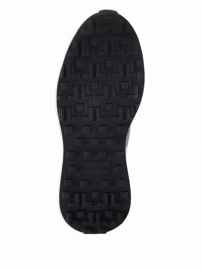 Lanvin Low-Profile Sneaker With Calfskin Leather Overlays