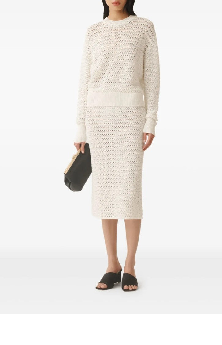 Fabiana Filippi Textured Open Weave Knit Sweater