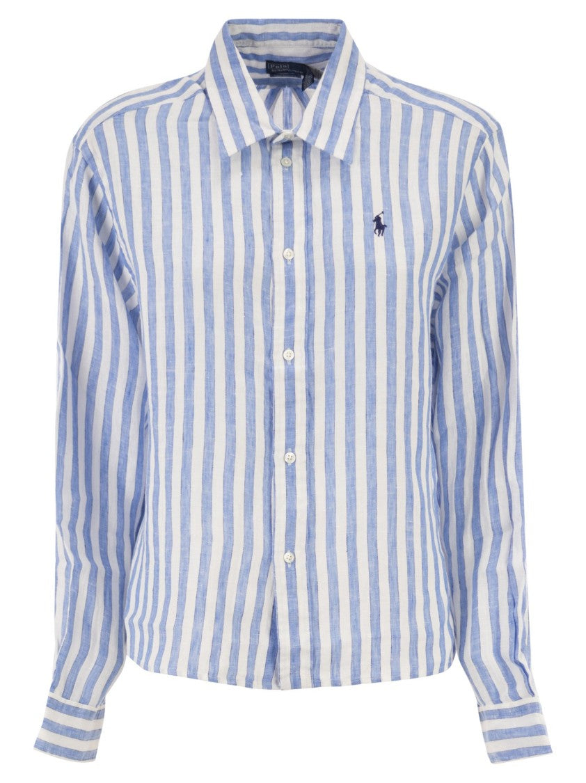 Polo Ralph Lauren Short, Loose-Fitting Linen Shirt