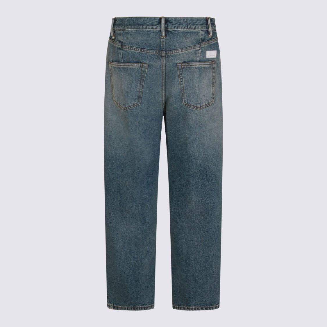 Nine In The Morning Classic Straight-Leg Denim Jeans With Medium Blue Wash