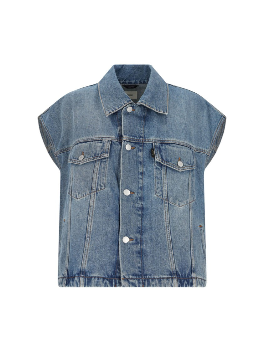 Haikure "Gail" Denim Gilet – Blue