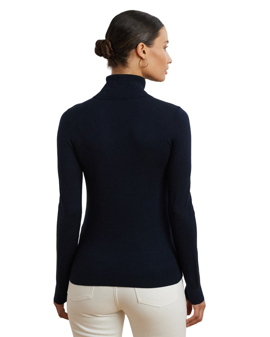 Lauren Ralph Lauren Refined Long Sleeve Pullover With High Turtleneck