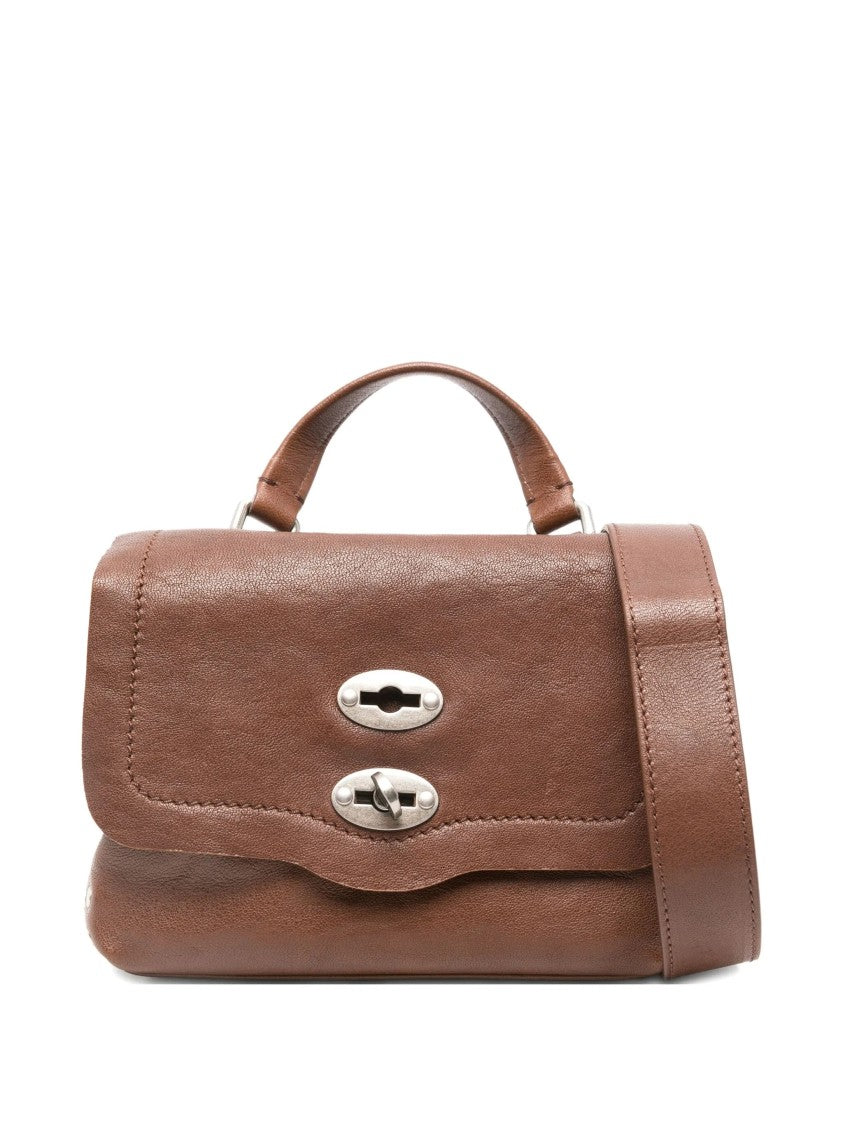 Zanellato Rich Brown Postina Tabacco Leather Handbag