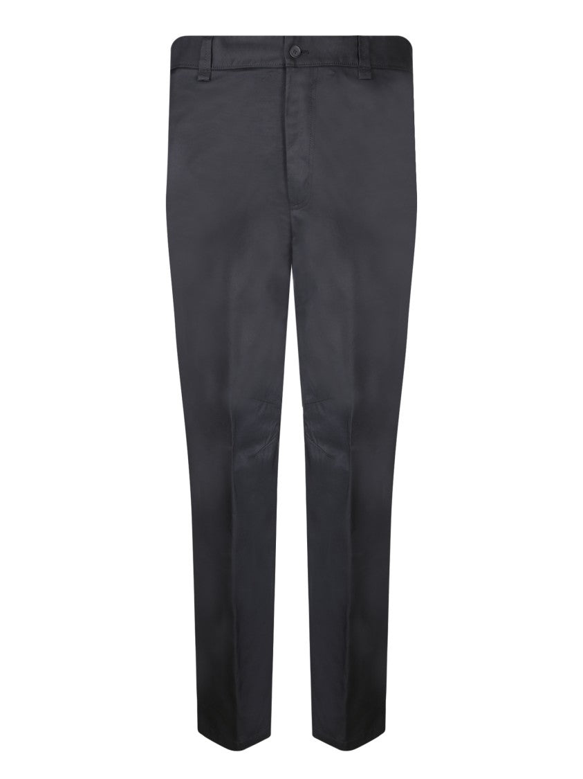 Lanvin Black Cotton Blend Trousers