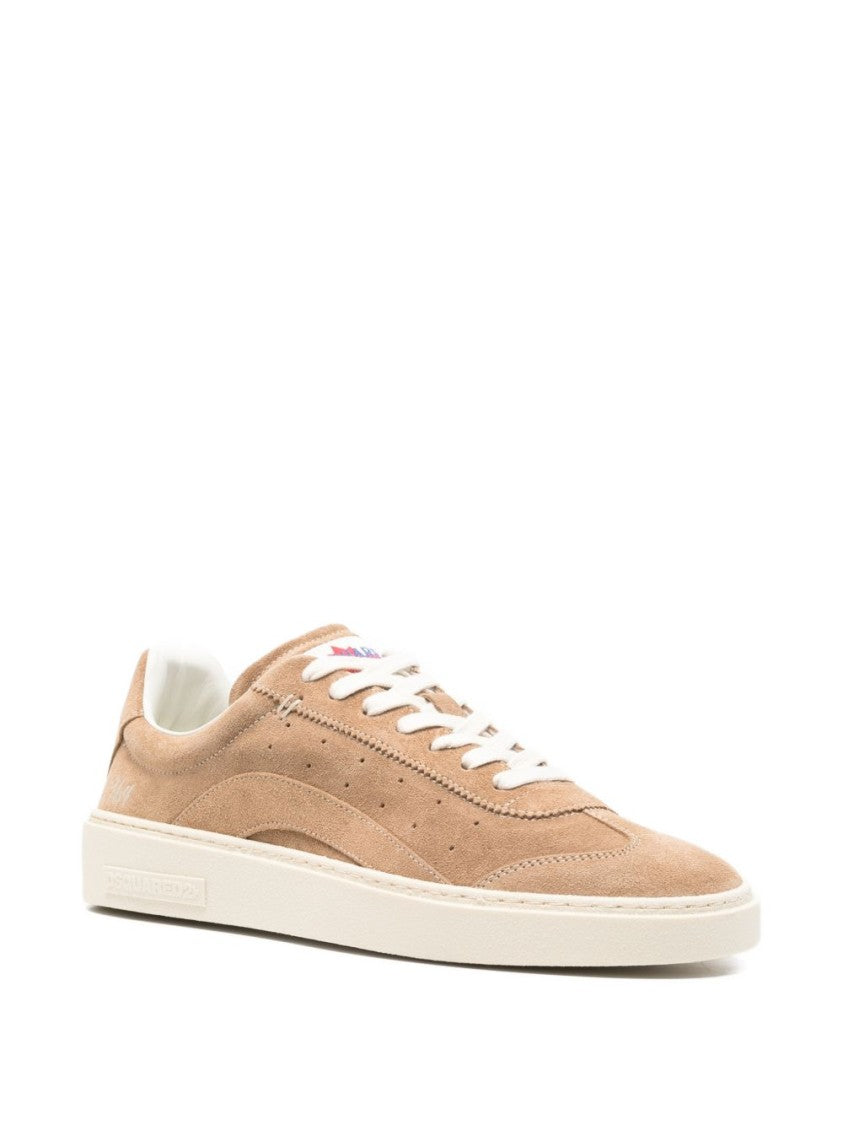 Dsquared2 Low-Top Brown Calf Leather Sneakers