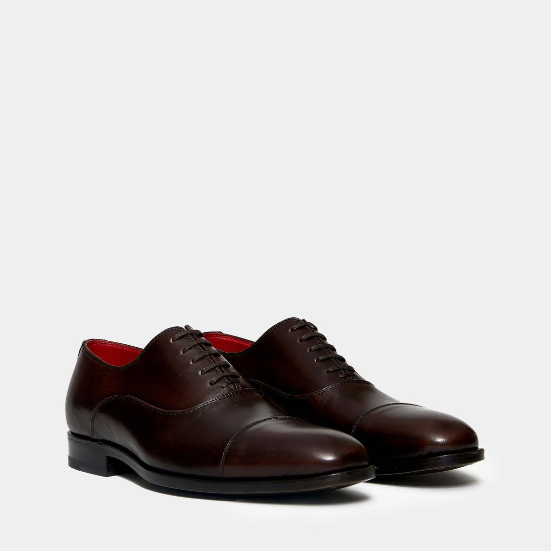 Ortigni Dark Brown Leather Lace-Up