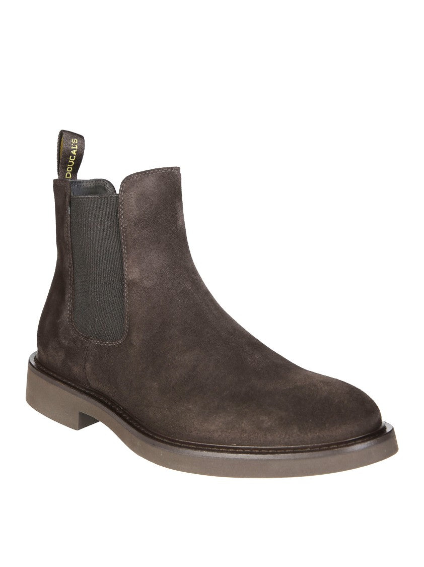 Doucal's Brown Suede Ankle Boots