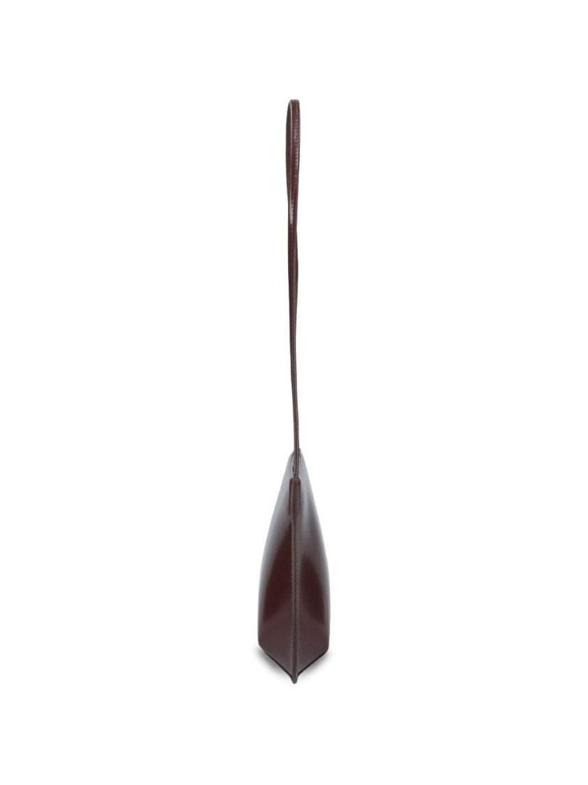 Fane Bra Glossy Elongated Rectangular Leather Shoulder Bag