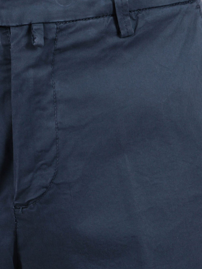 Briglia Blue Tailored Cuffed Bermuda Shorts