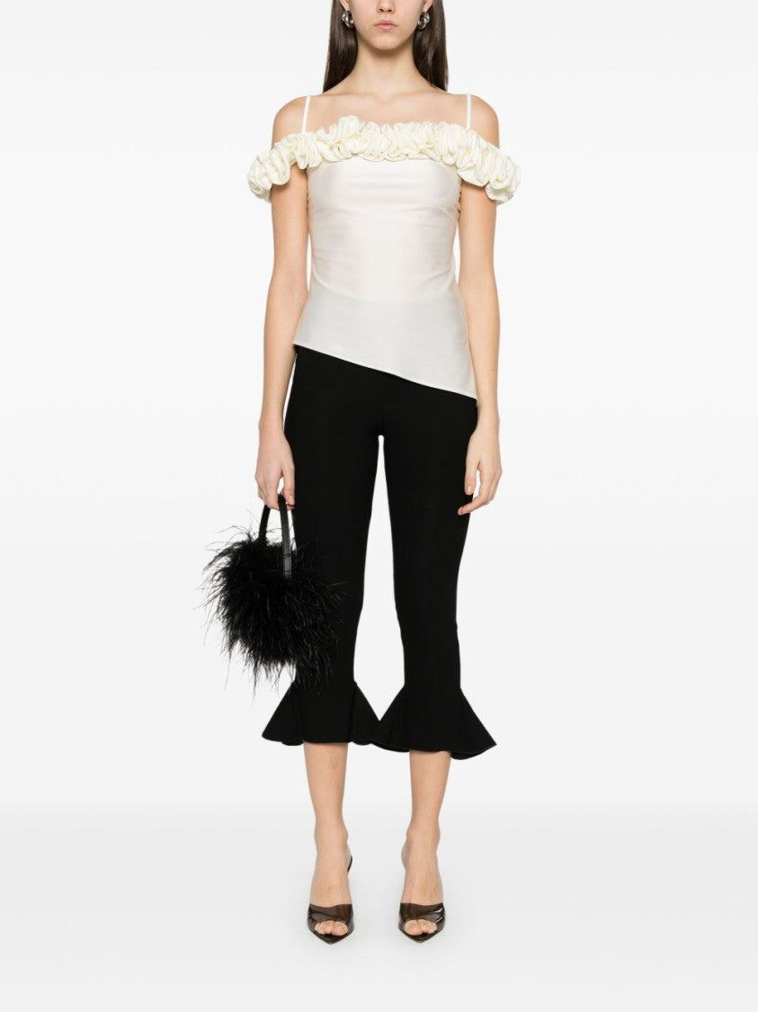 Coperni White Spaghetti Strap Side Slit Top