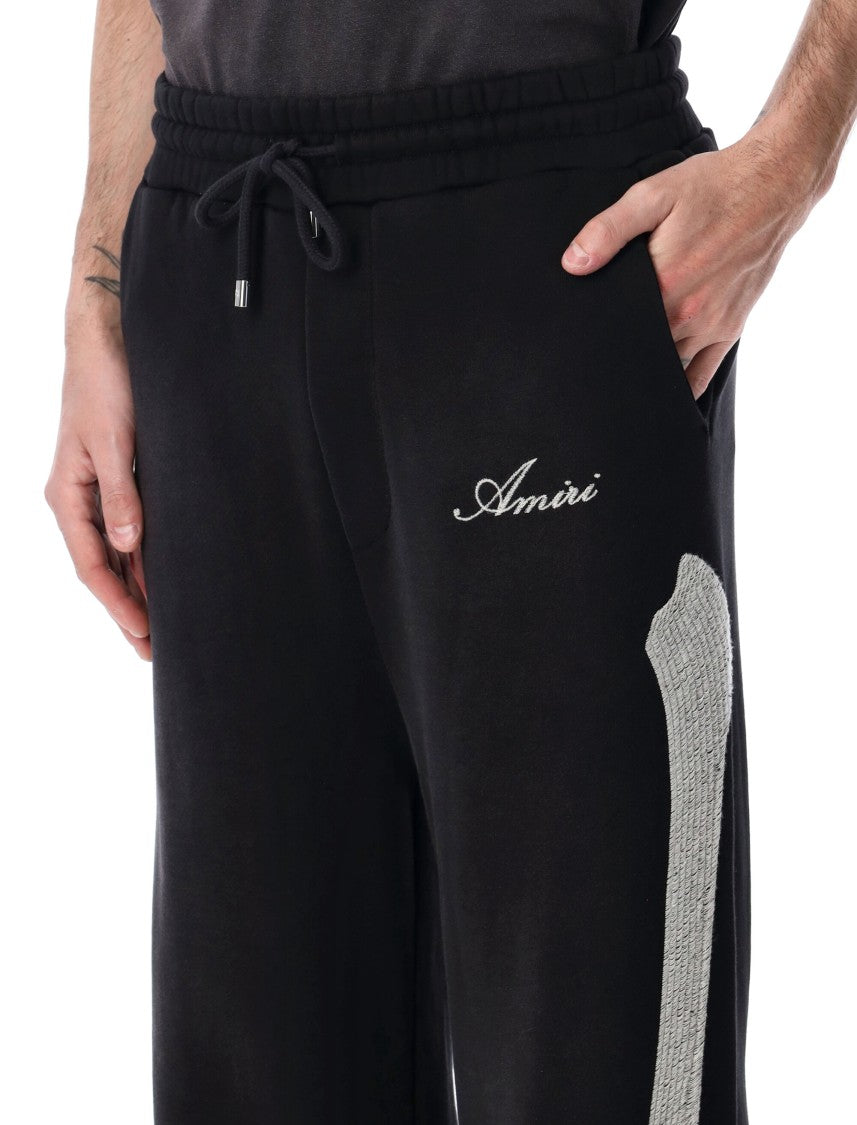 Amiri Bones Skeleton Design Relaxed Sweatpants