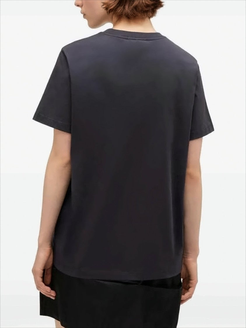 Ganni Relaxed Fit Graphic T-Shirt With Floral Motif