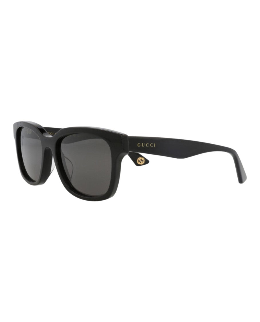 Gucci Square-Frame Recycled Acetate Sunglasses With Saddle Nose Bridge