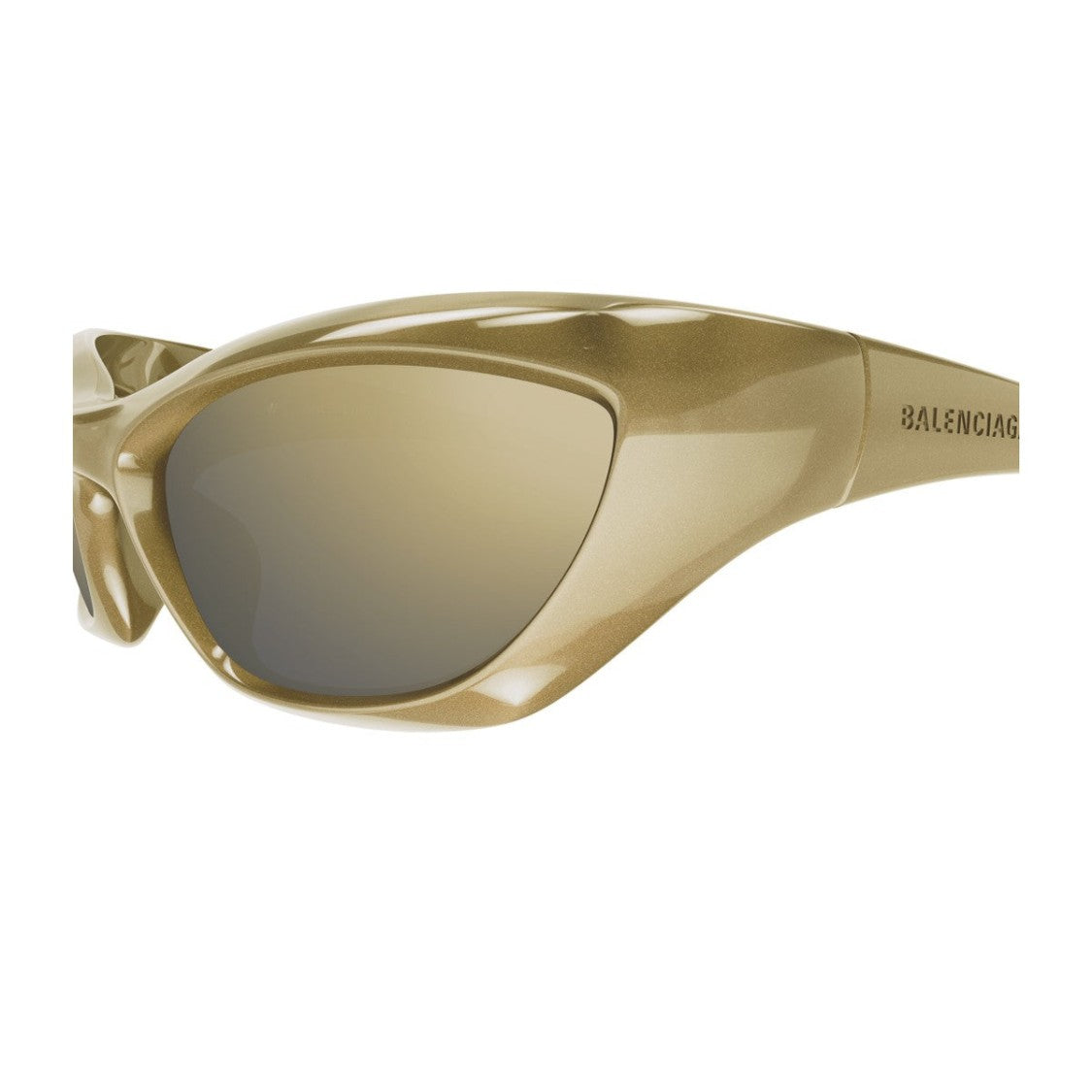 Balenciaga Green Linea Extreme Bio-Injected Cat-Eye Sunglasses