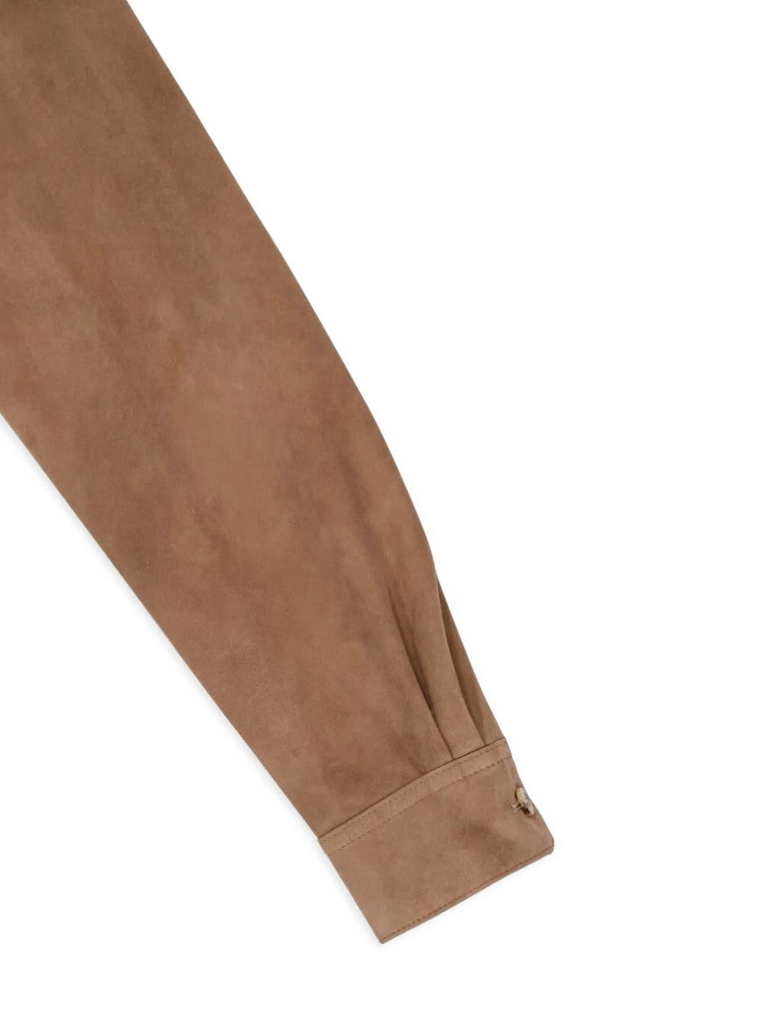 Boglioli Suede Leather Classic Collar Jacket