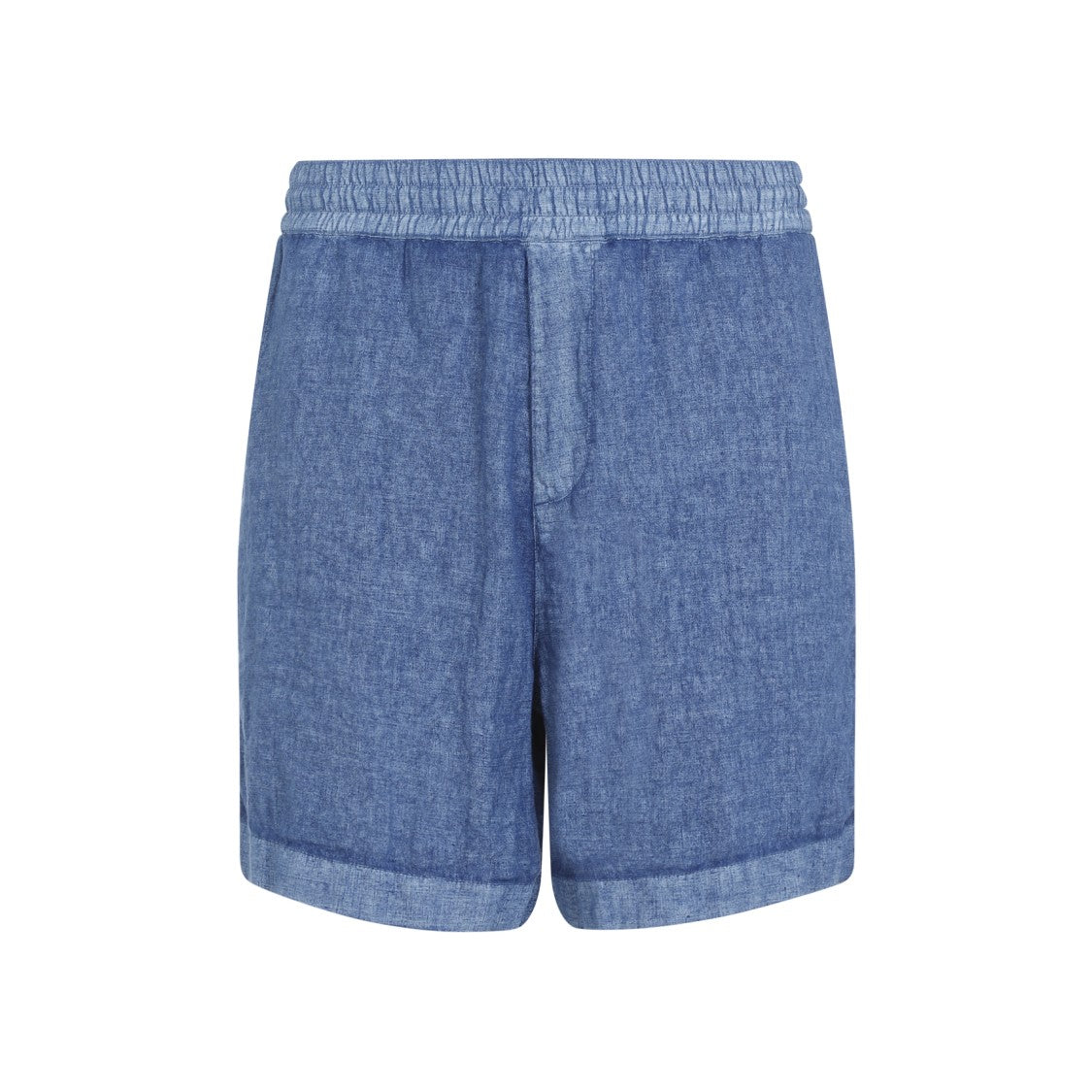 Burberry Blue Linen Drawstring Shorts