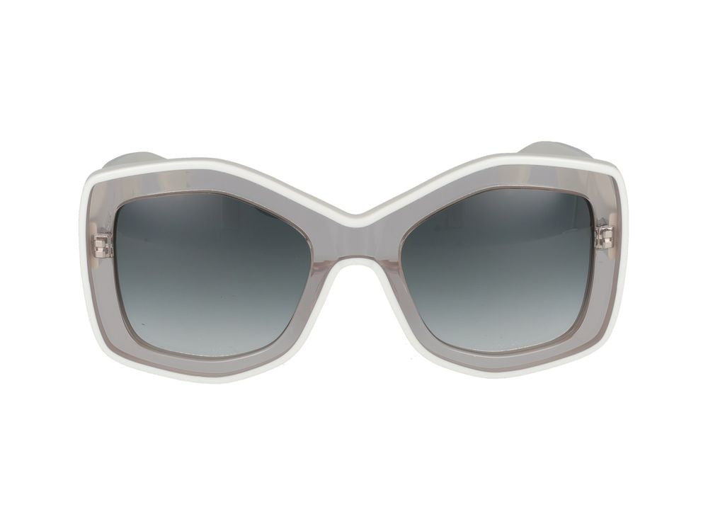 Azzedine Alaïa Nude Oversized Square Frame Sunglasses