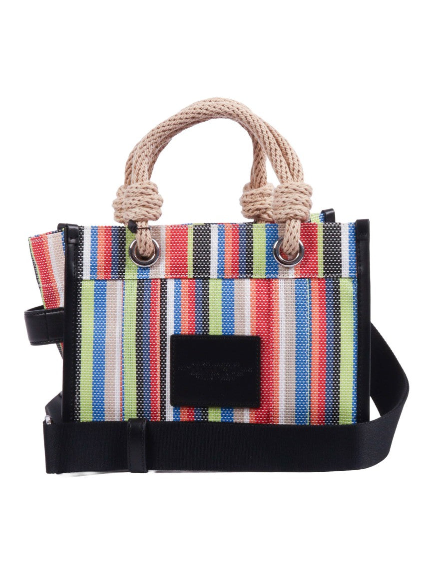 Marc Jacobs Multicolor Stripe Small Tote Bag