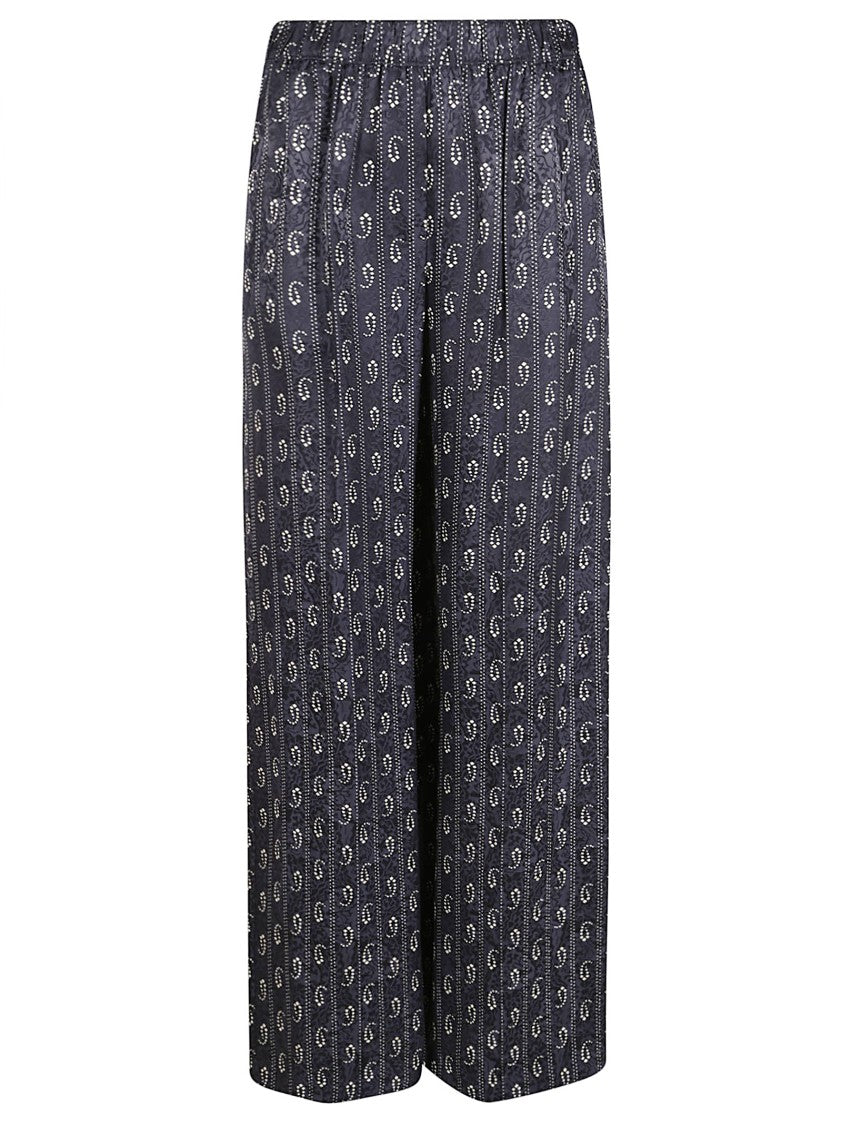 Tory Burch Abstract Paisley Pattern Trousers With Elasticated Waist