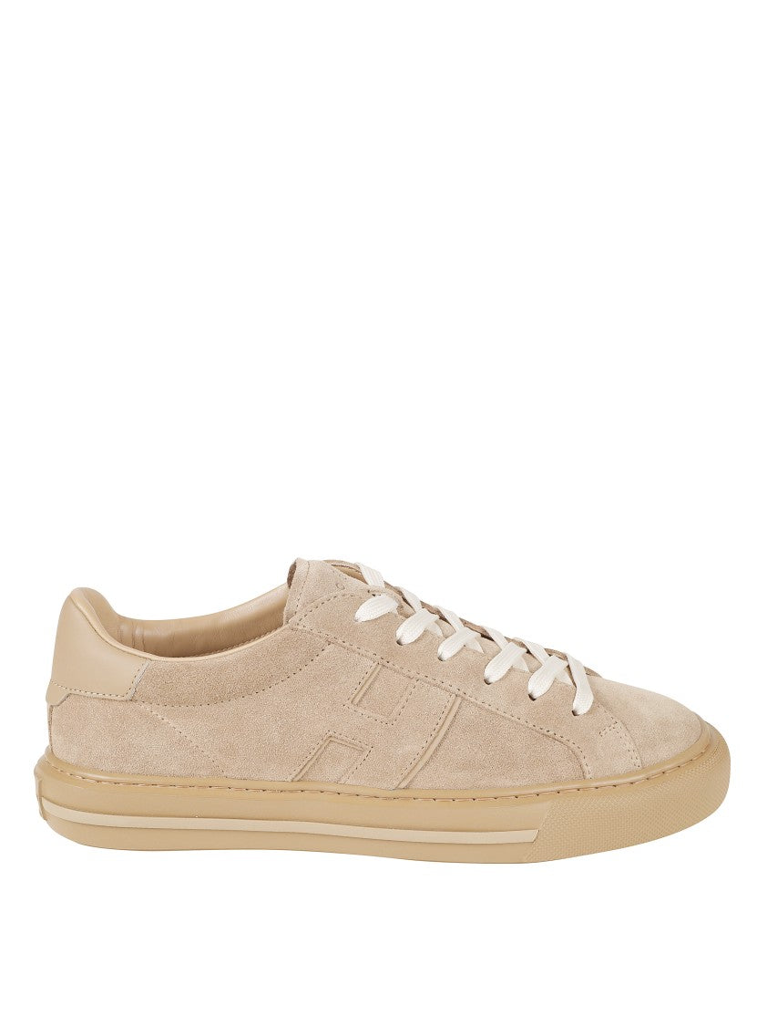 Hogan Low-Top Suede Sneakers With Textured Sole