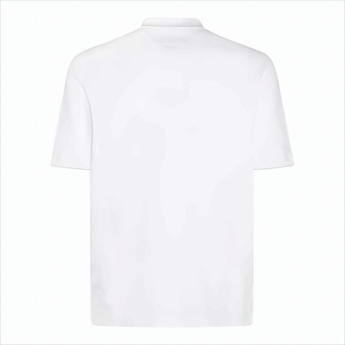 Brunello Cucinelli White Short-Sleeve Polo Shirt
