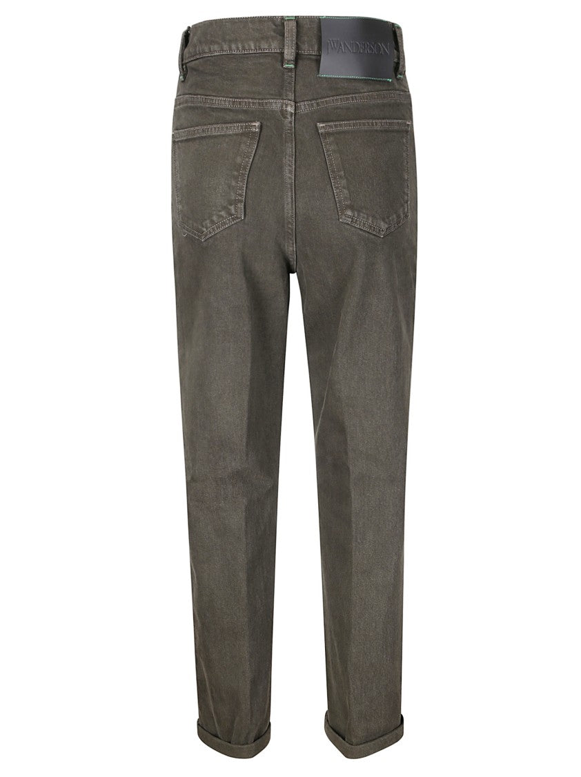 J. W. Anderson Jeans With Cuff And Patch