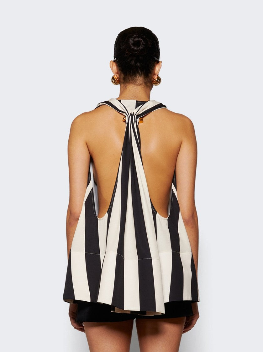 Jacquemus Norma Top Print Sunshade Stripes