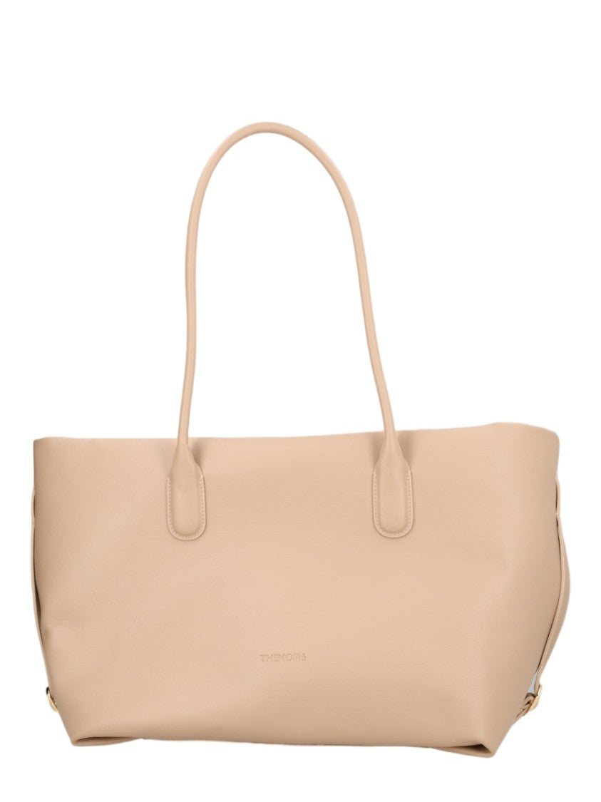 Themoirè Beige Tallia Matte Finish Tote Bag