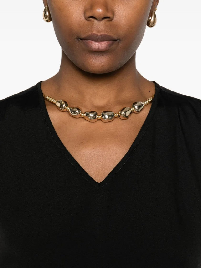 Fabiana Filippi V-Neck Satin Top