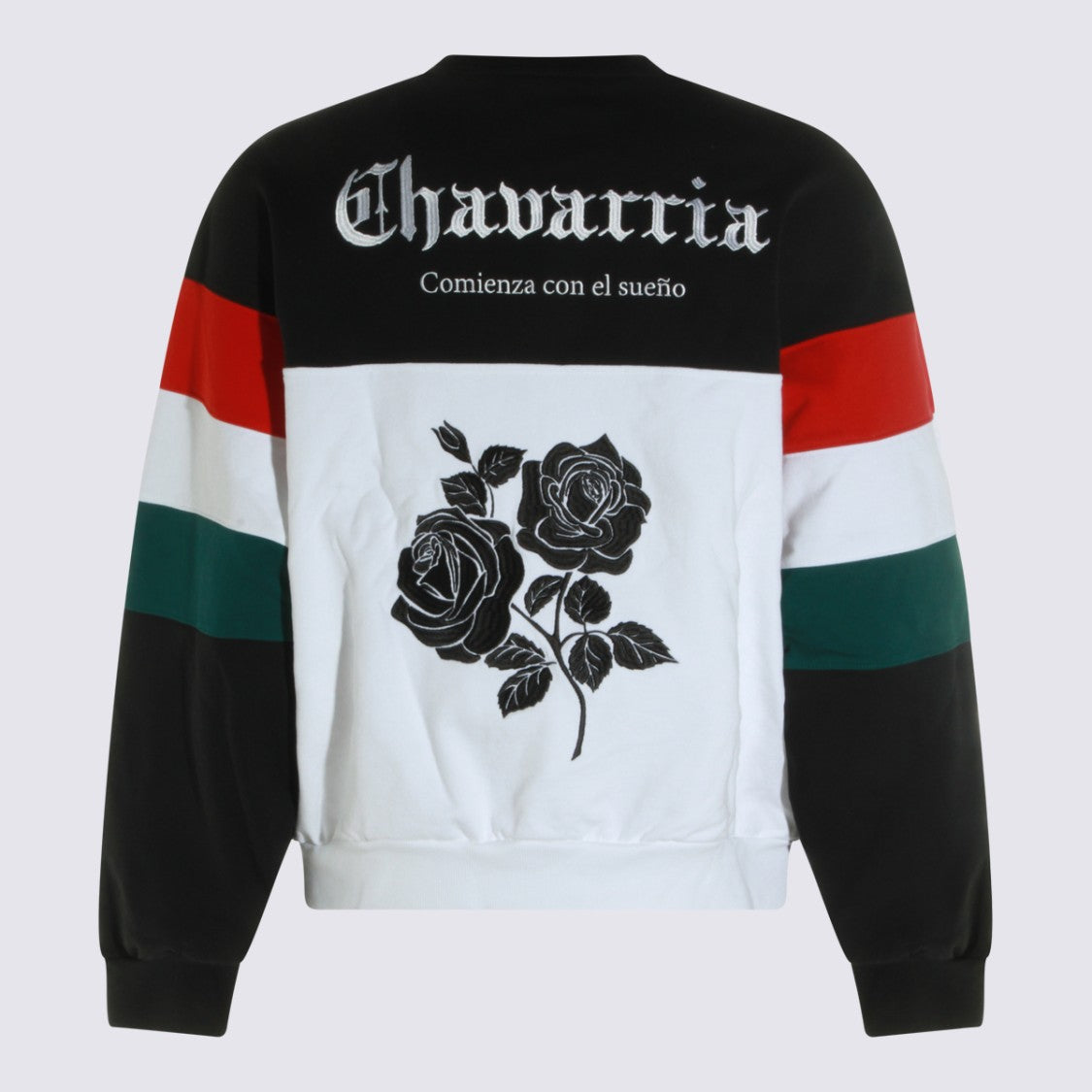 Adidas X Willy Chavarria Color-Block Knit Sweatshirt With Embroidered Details