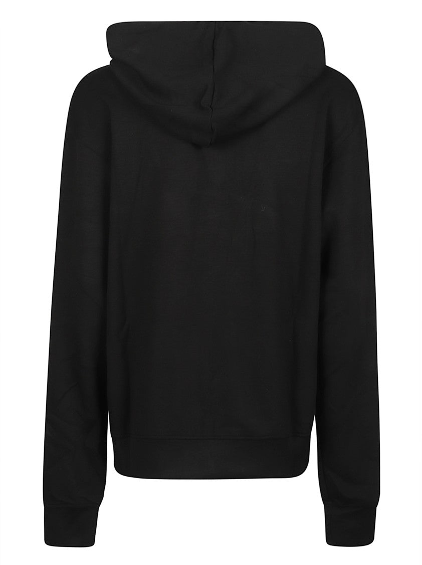 Hinnominate Hoodie Full Zip Viscose-Blend Sweatshirt