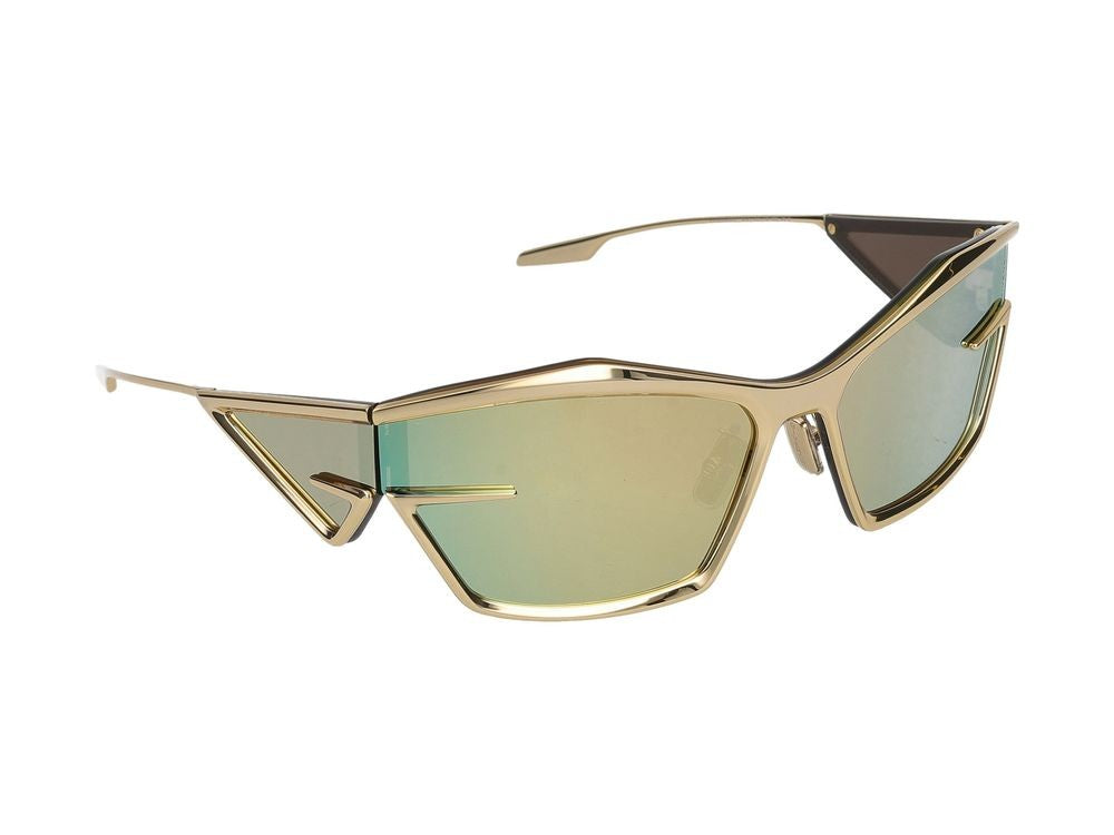 Givenchy Gold Angular Metal Sunglasses