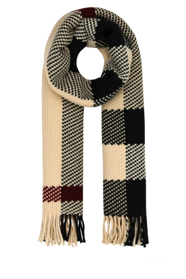 Burberry Embroidered Wool Scarf